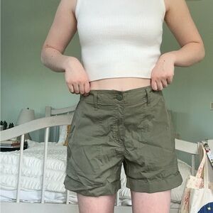 Olive Green Women's Shorts